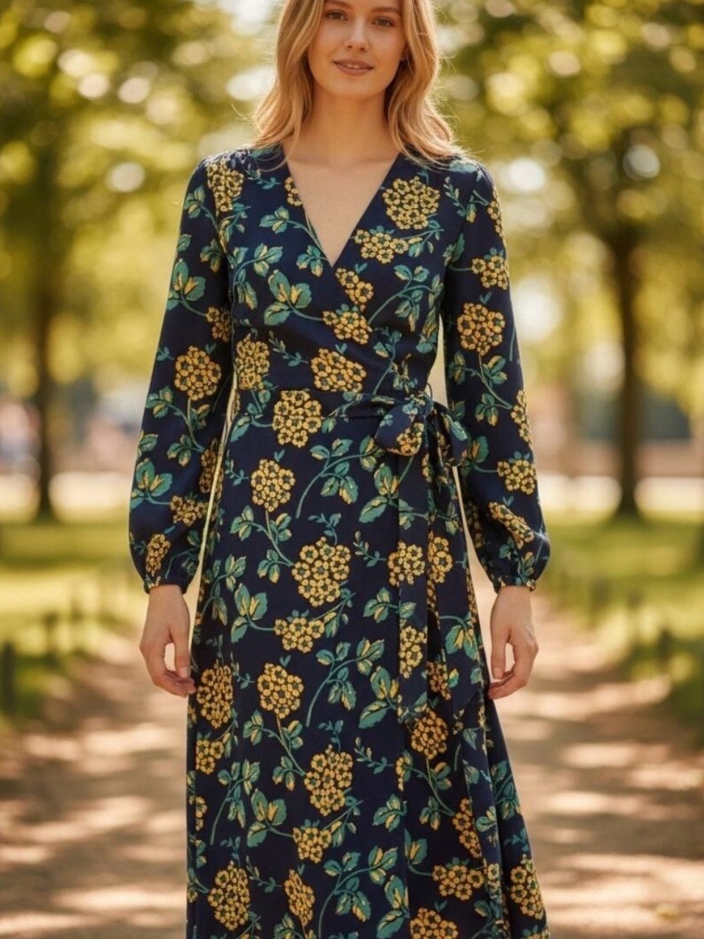 NWT J. Crew 365 Crepe Navy Wrap Dress